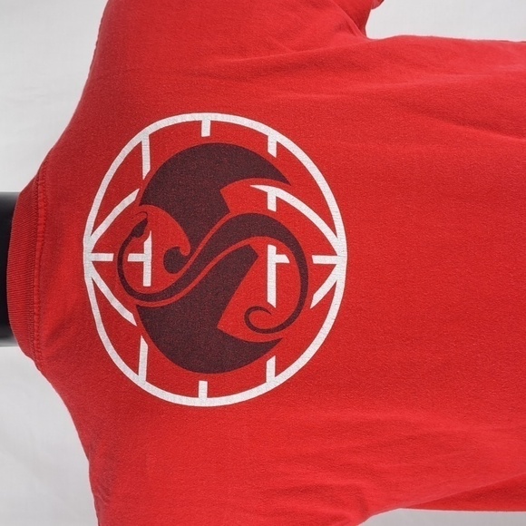 Tech9 Strange Music Records spellout logo double-sided Men's Med rap t-shirt - Picture 3 of 5